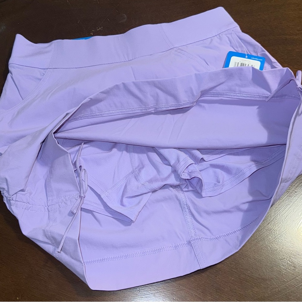 Columbia Light Purple adjustable sides Skort. NWT size M - Picture 5 of 9